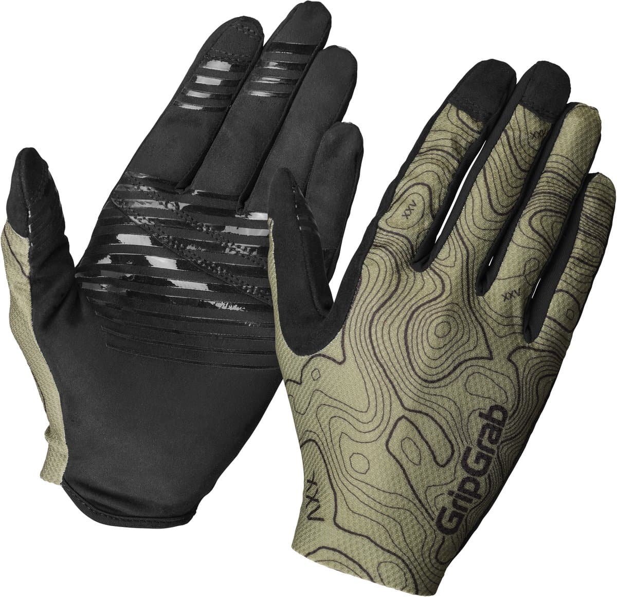 GripGrab - Rebel Lange Vinger Zomer Fietshandschoenen zonder Padding - Unisex - Olijf Groen