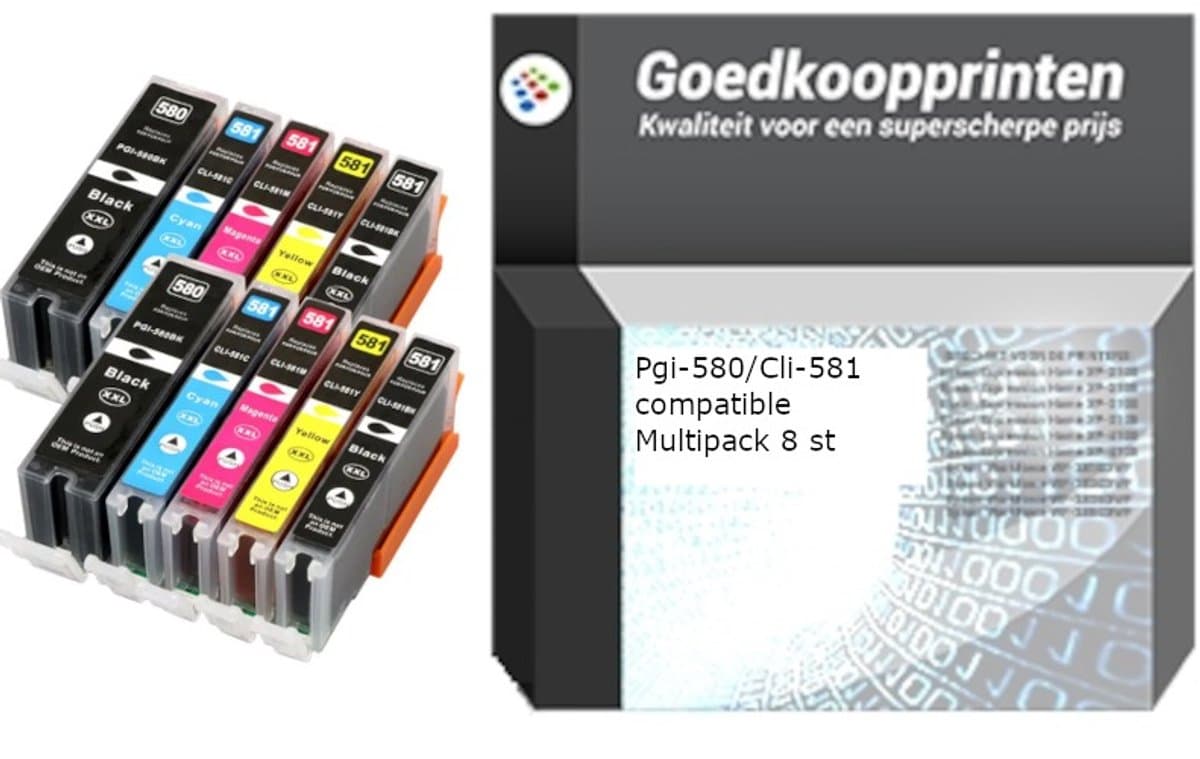 Canon PGI-580 / CLI-581 XXL inkt (10-pack) set - Huismerk