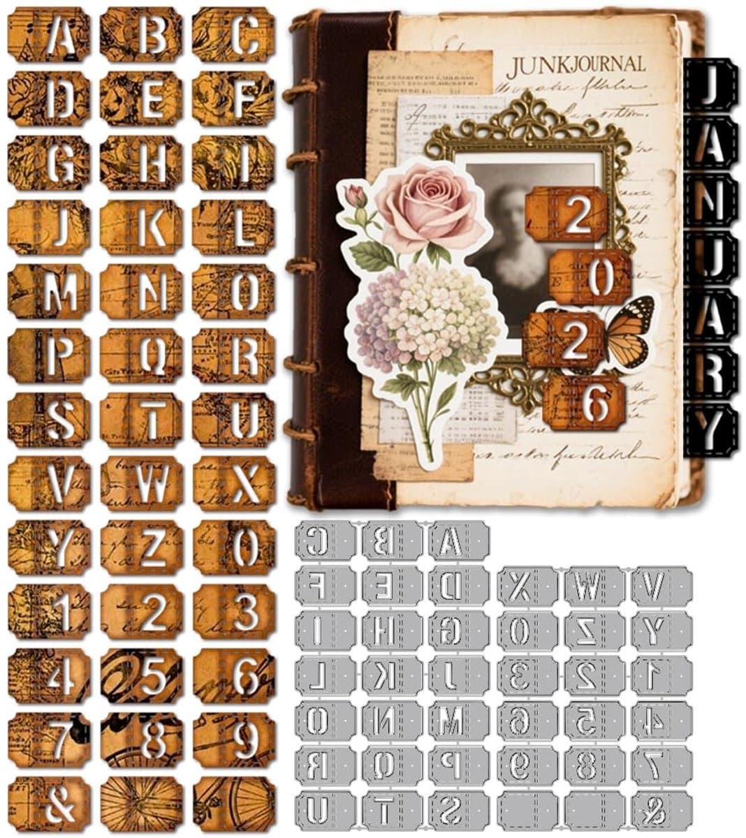 Letters Snijmatrijzen Set - Carbon Staal - Hoofdletters