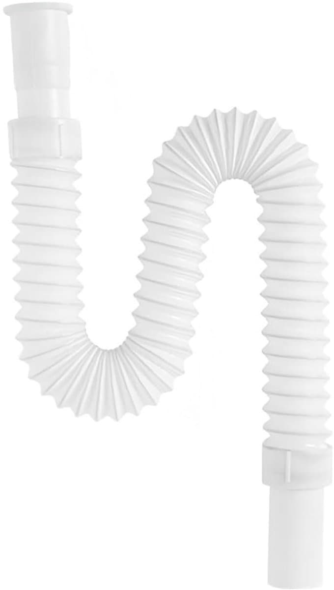 Dailygoods- Afvoerhals Verstelbaar 380-720mm - Flexibele Slang - Afvoerslang Keuken - Afvoerslang Badkamer - Duurzaam - Eenvoudige Installatie