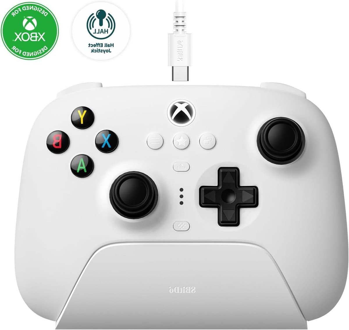 Gaming Controller - Gamepad - Spelervaring Verbeteren - Hall Effect Joysticks - 8.4 x 16.2 cm - Wit