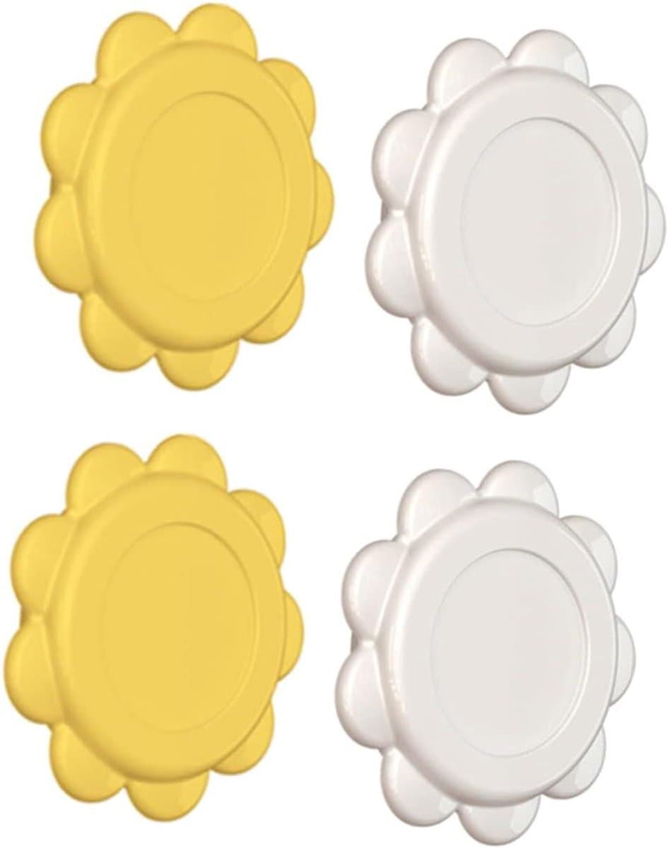 Magnetische Haken - Magneet Hangers - Keuken Organiseren - Zonnebloem Vorm - 3x3x0.8cm - Assorti