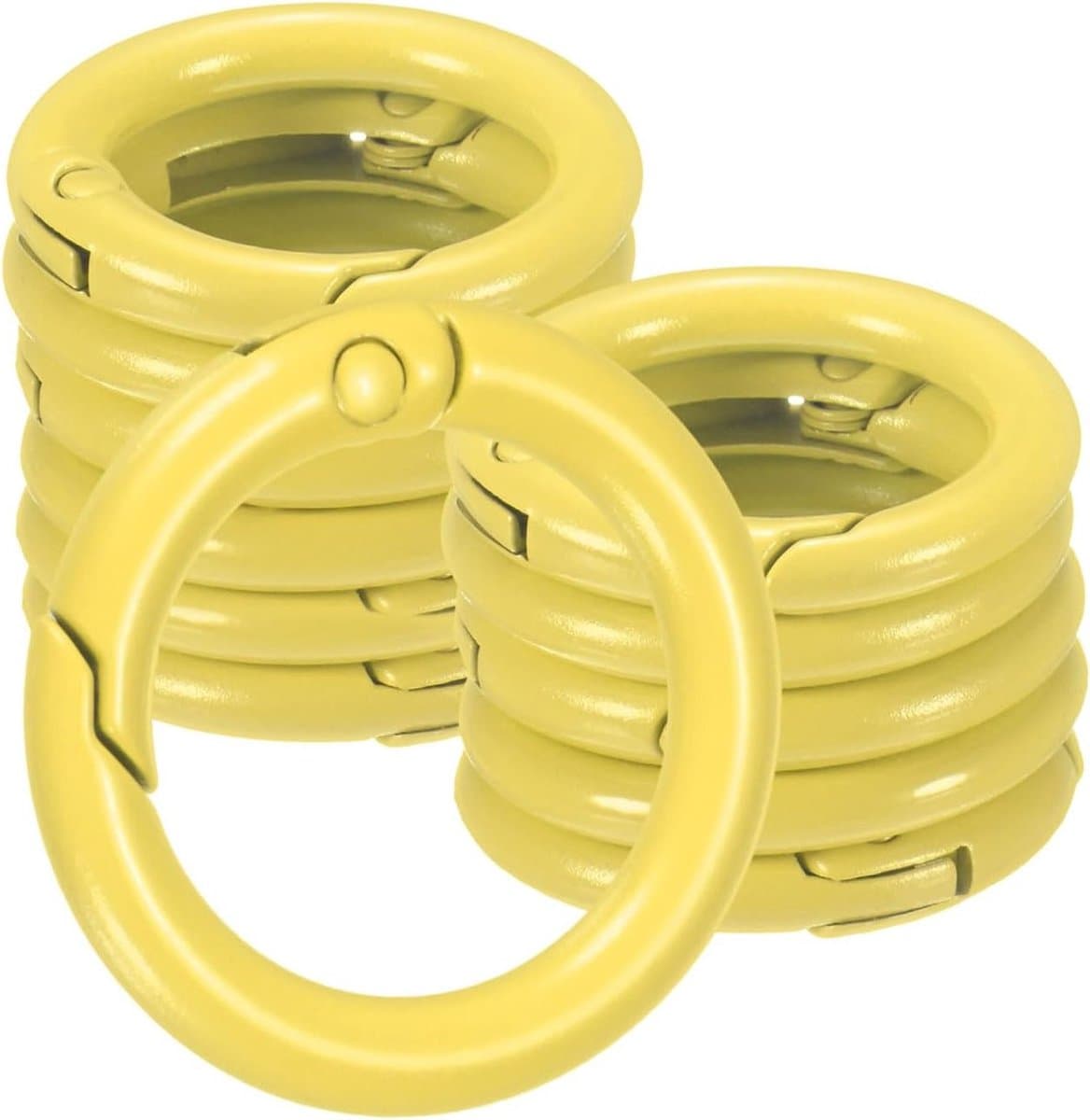 12-Pack Metalen Veer O-Ringen 5/8" - Zink Legering Sleutelhanger Bevestiging - Duurzaam en Veelzijdig Gebruik