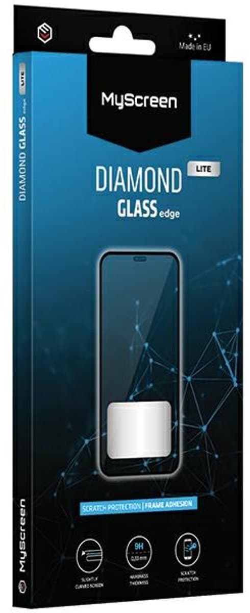 MyScreen Protector Diamond Glass Serie - Telefoniescreenprotector - Full Glue - Zwart - Realme 9i