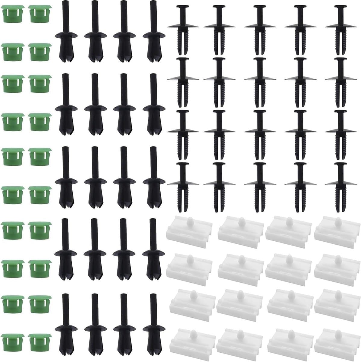 80 Stuks Dorpelclips Set voor E36 en E46, Inclusief Side Sill Clips en Trim Clips voor Auto's