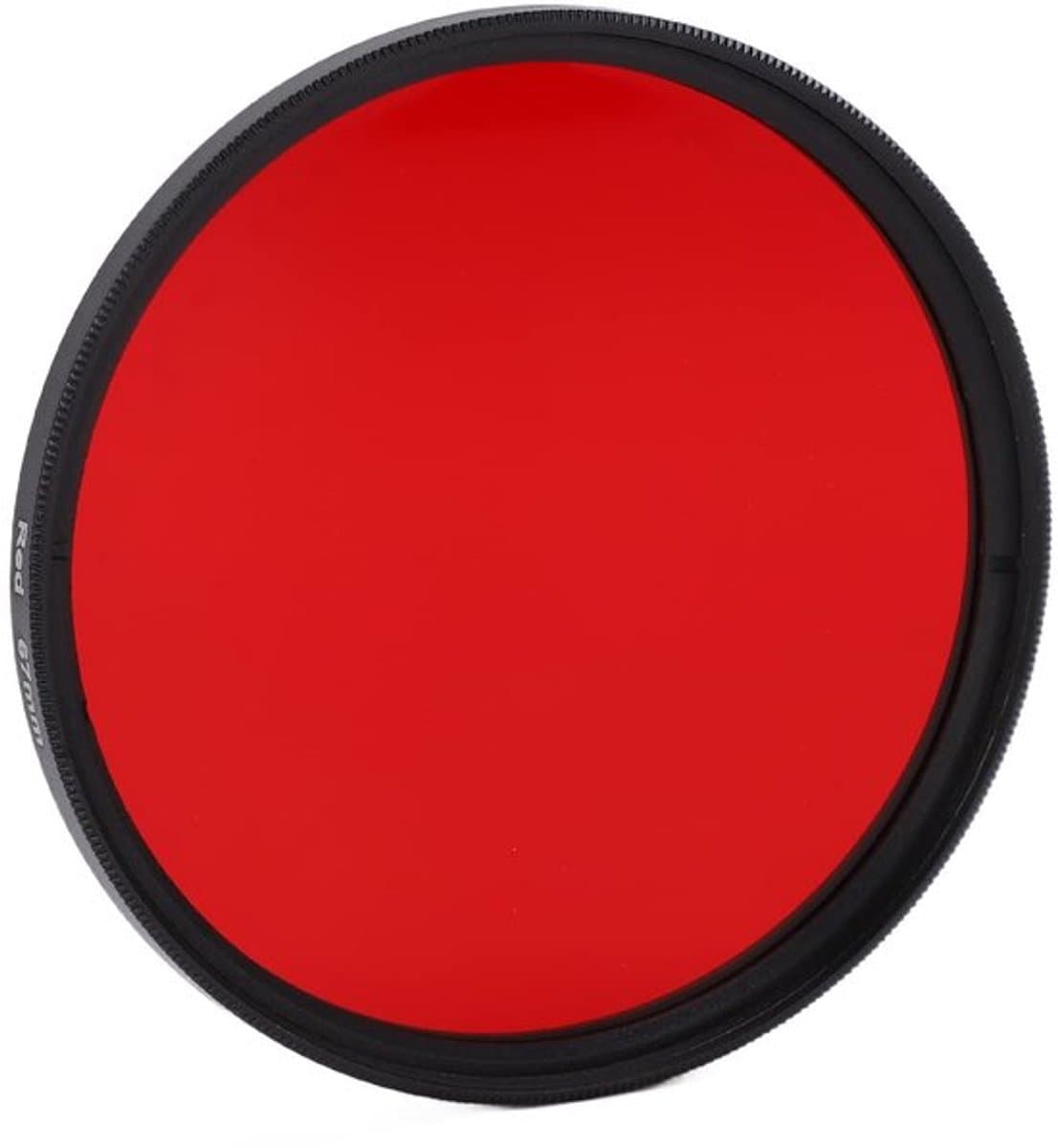 - Rood filter - Camera filter - Krasbestendig - 67 mm - Oliebestendig - Geschikt voor foto-opnames - Rood filter