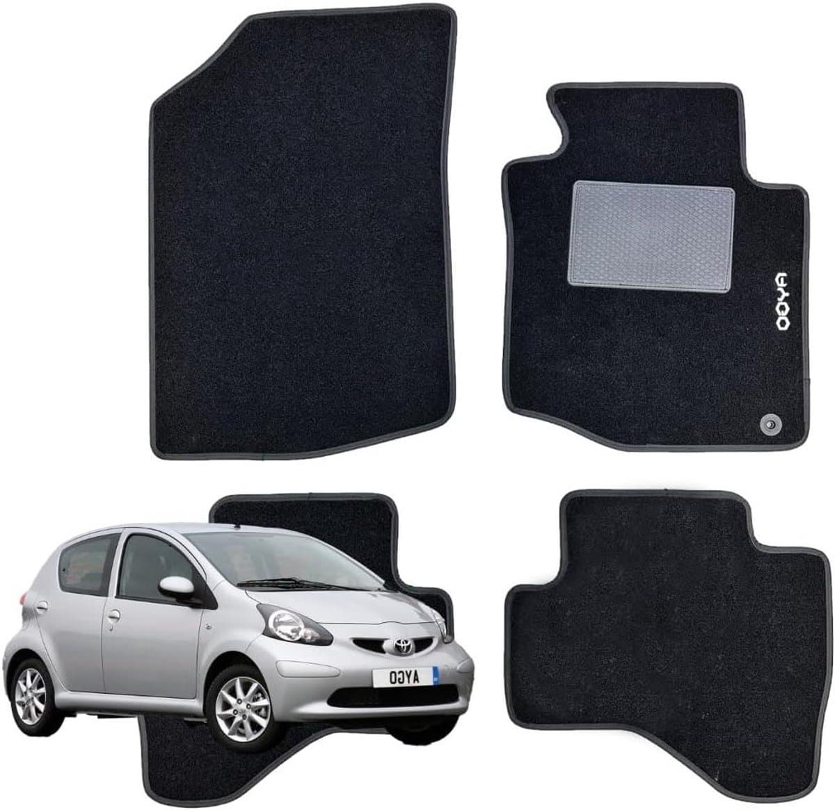 Vloermatten Set - Automatten Vloerbekleding - Auto Interieur Beschermen - Voertuigspecifieke Pasvorm - 4 Stuks - Zwart