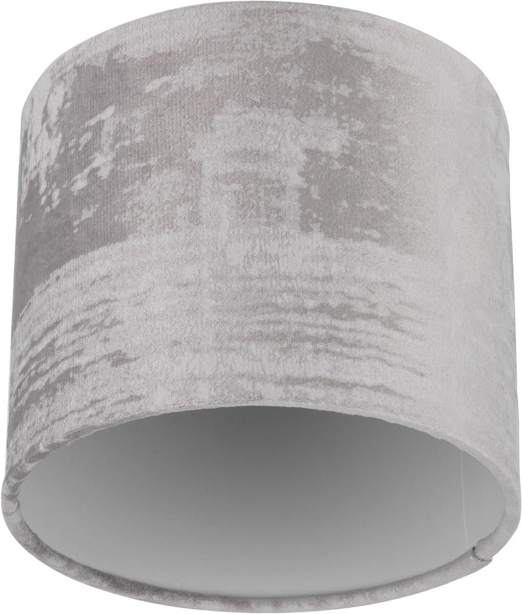 Lampenkap Vervanging - Stoffen Kap - Sfeerverlichting Maken - Vintage Look - Ø 14cm - Grijs