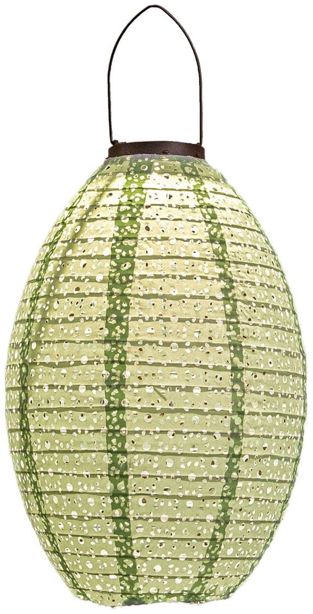 Annas collection - Lampion solar marrakesh 22x32 cm sage groen