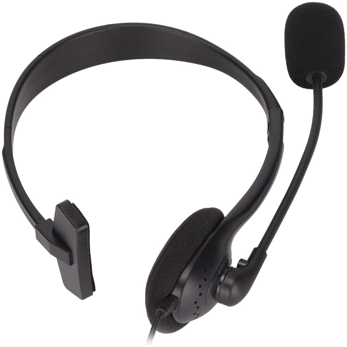 Dailygoody - Headset met Microfoon - Ruisonderdrukking - Ultralicht - Zwart - Klantenservice - Ideaal voor zakelijke gesprekken - Comfortabele oorkuss