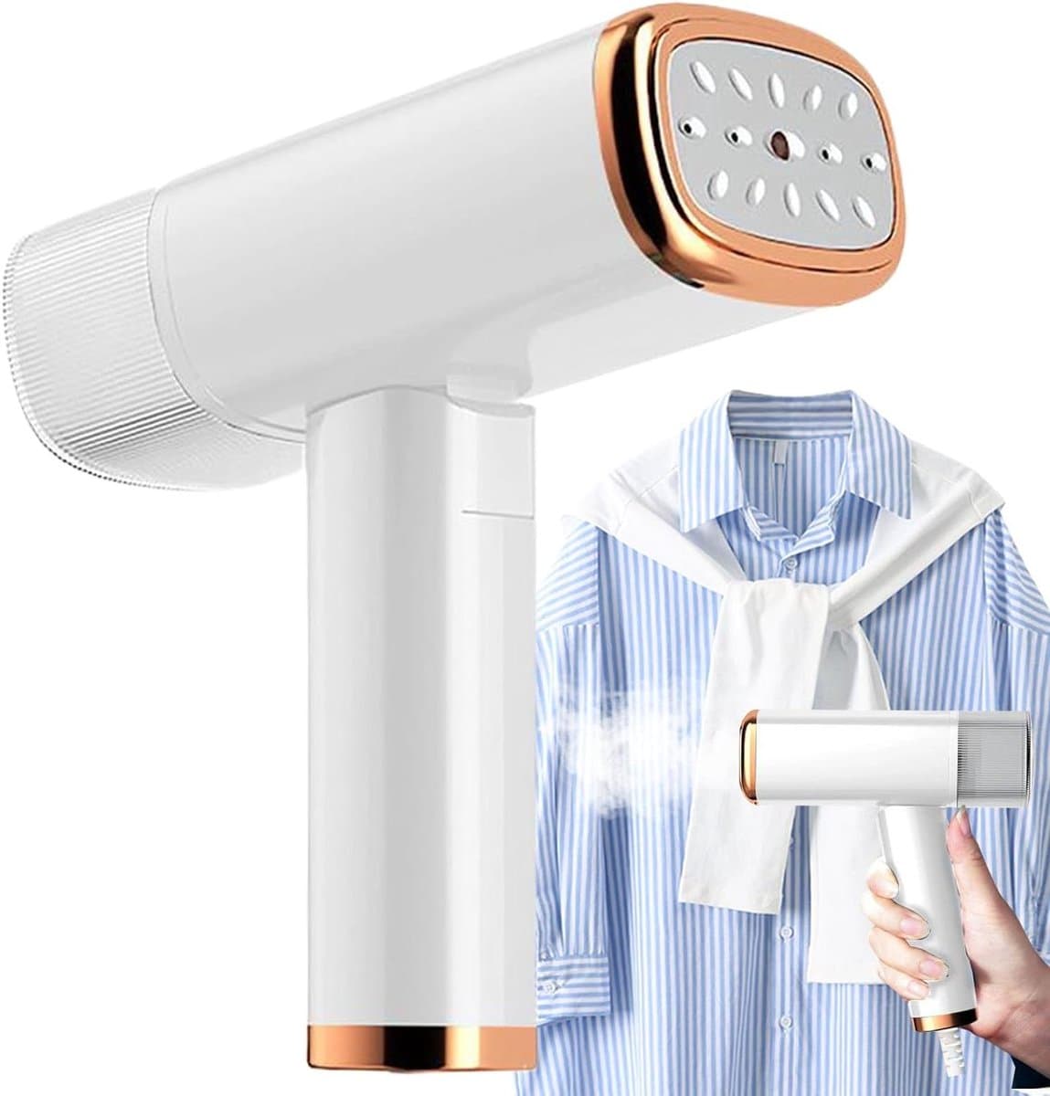 Draagbaar Stoomstrijkijzer - Reisstomer Kleding - Kreukvrije Kleding - Opvouwbaar Compact Ontwerp - 150 ml Waterreservoir - Meerkleurig