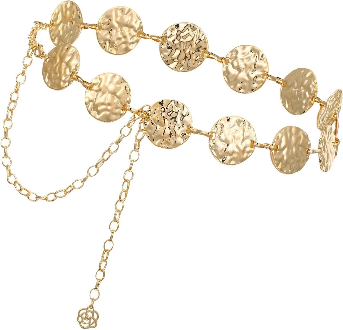 Stijlvolle metalen tailleketting voor dames met gouden schakel, westerse stijl, perfect voor blouses, jurken en boho outfits