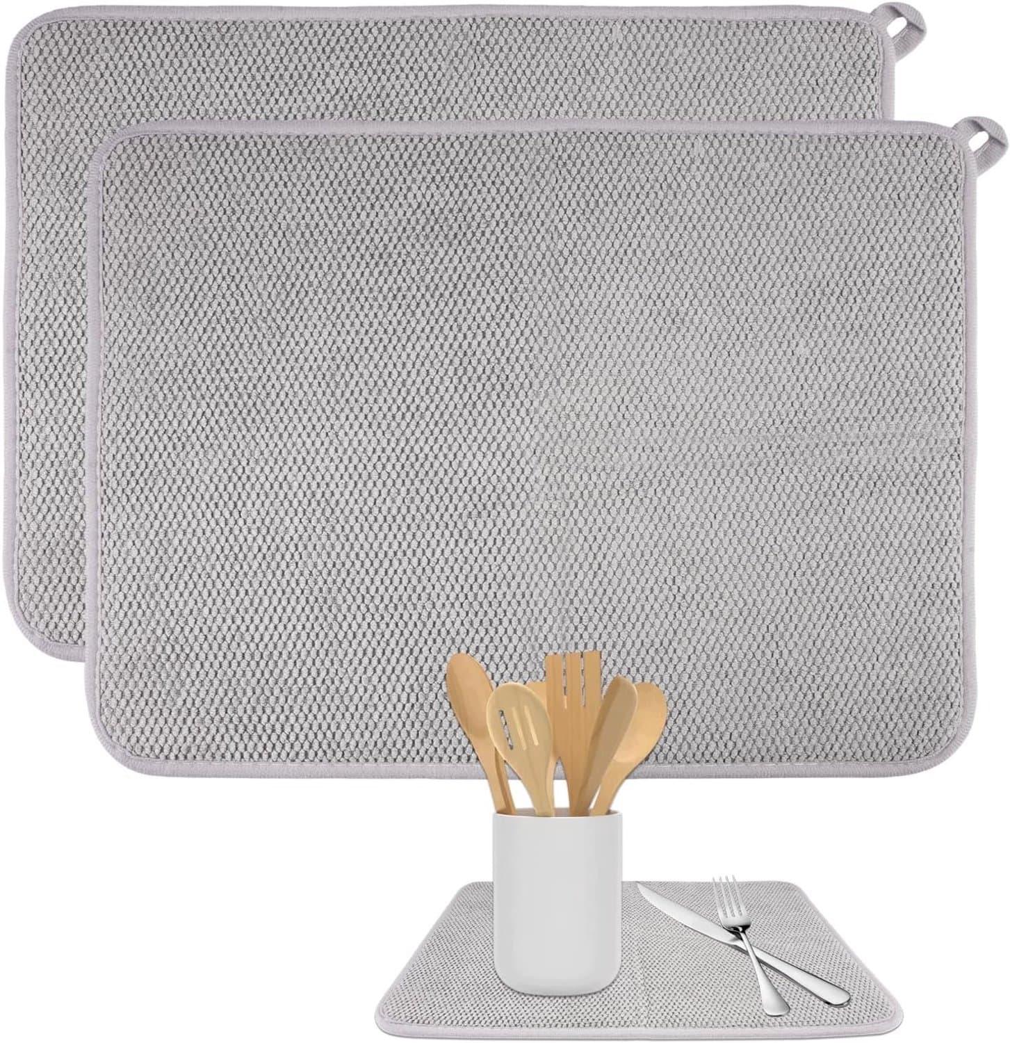 Microvezel Afdruipmat Keuken 30x40 cm - Set van 2