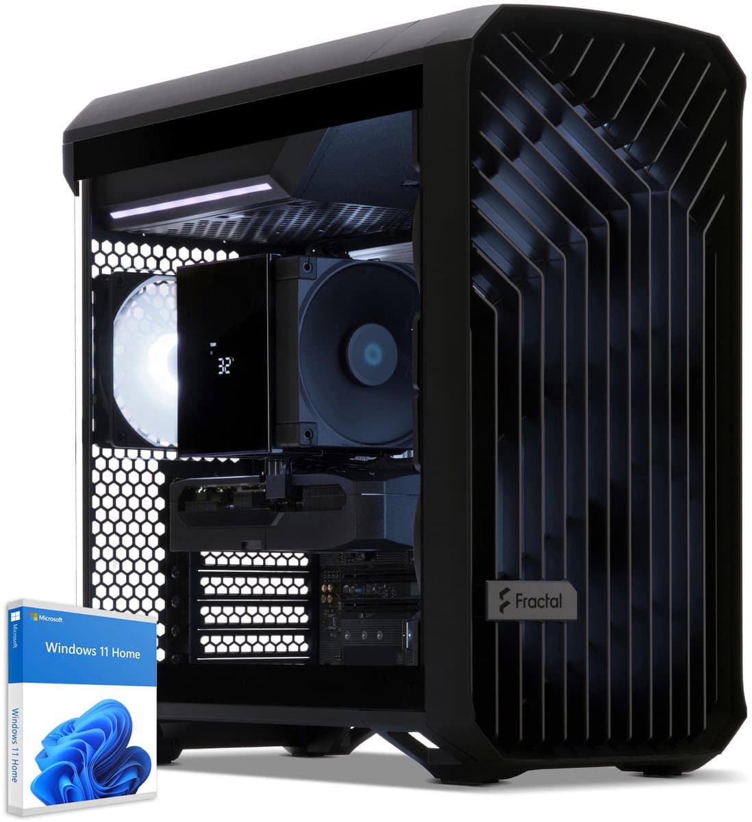 Sedatech Pro Gaming PC Compact ATX • Intel Core Ultra 7 265KF 20x 3.9GHz • Geforce RTX5080 • 32Gb DDR5 • 2Tb SSD M.2 • WiFi • Bluetooth, USB C 4.0 • Windows 11 • Desktop computer