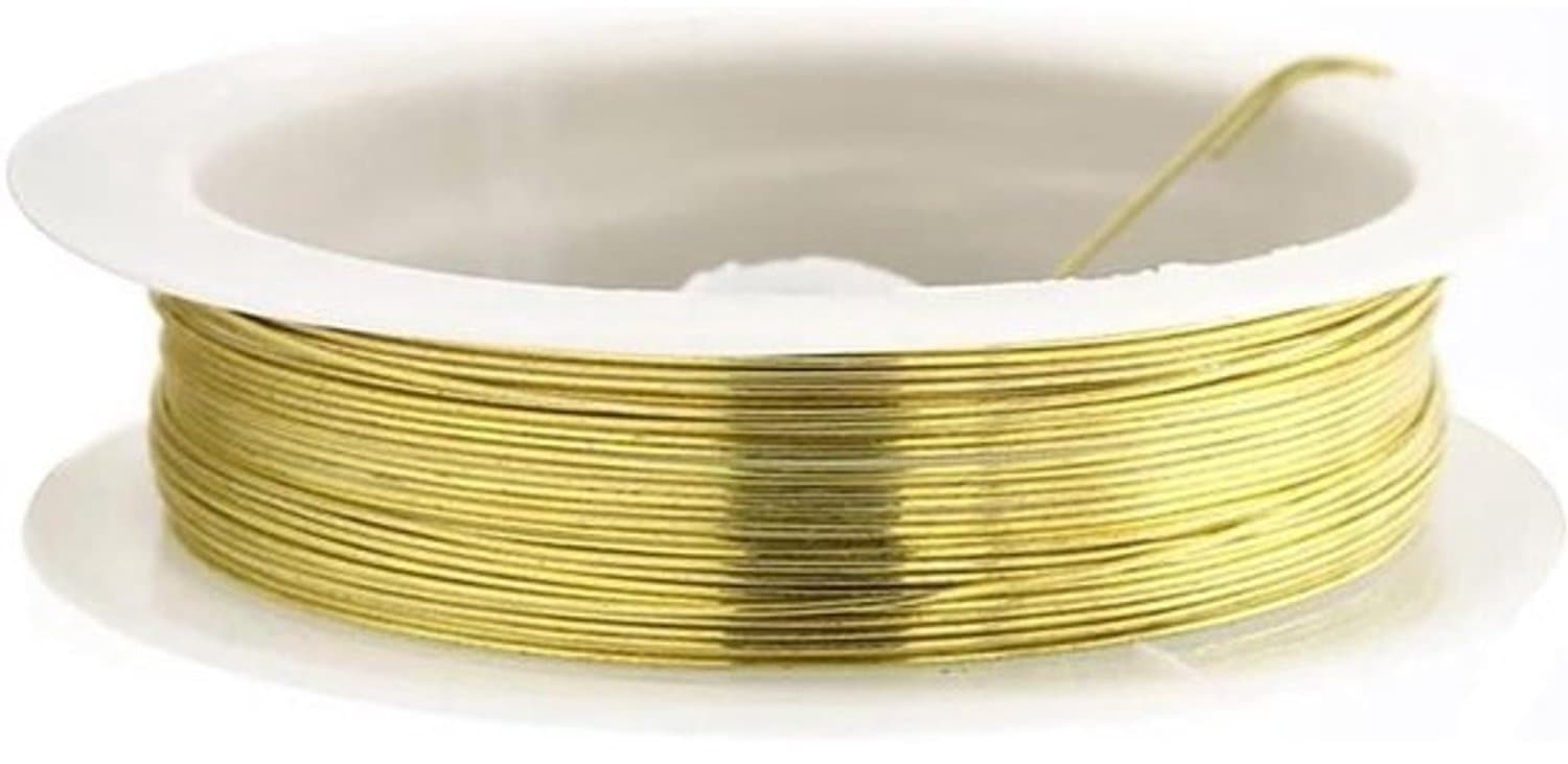 Koperdraad voor sieraden maken - Knutseldraad voor kralen - Handwerk en sieraden - Oxidatiebestendig - 06 mm - Goud