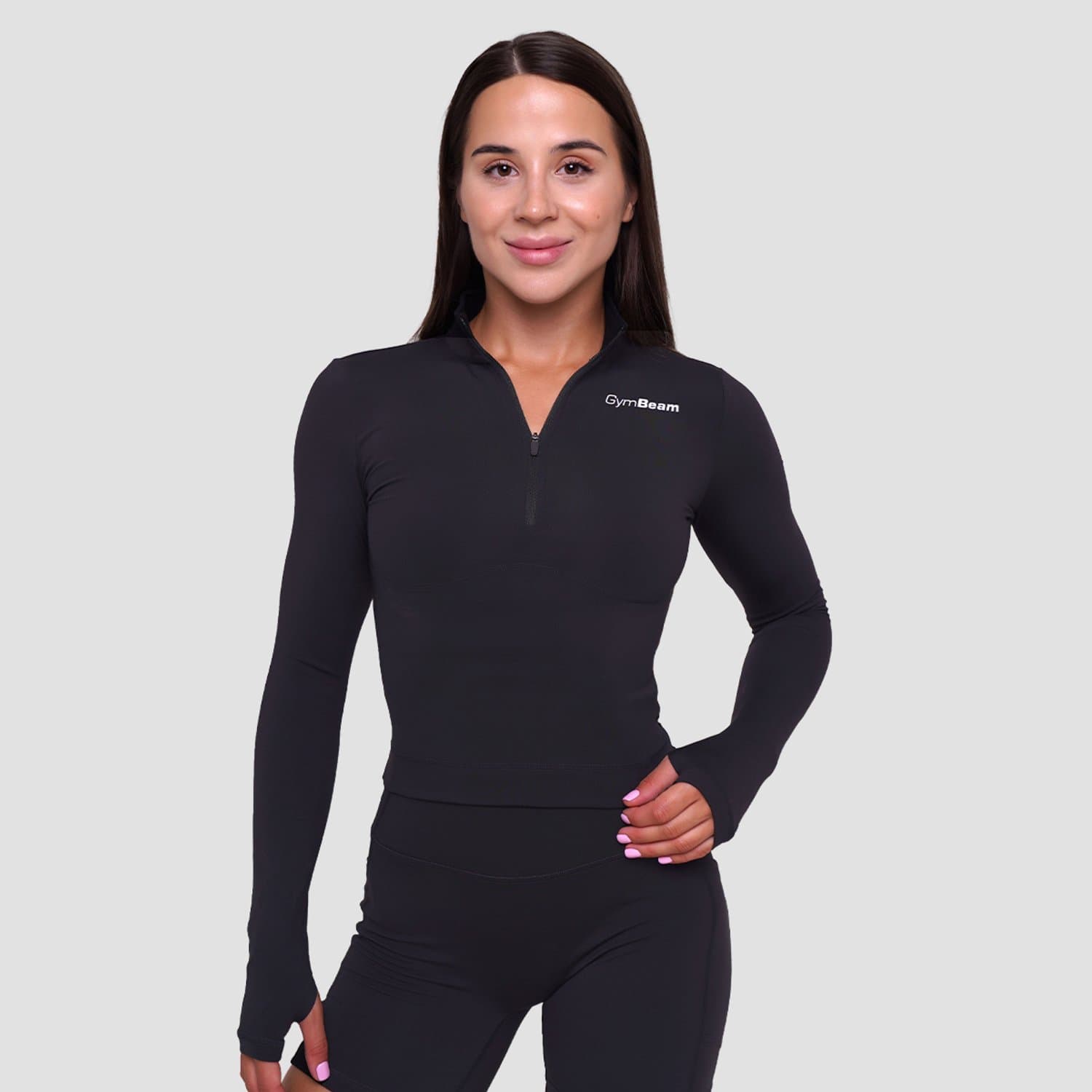 GymBeam Damessporttop Ignite Zwart S