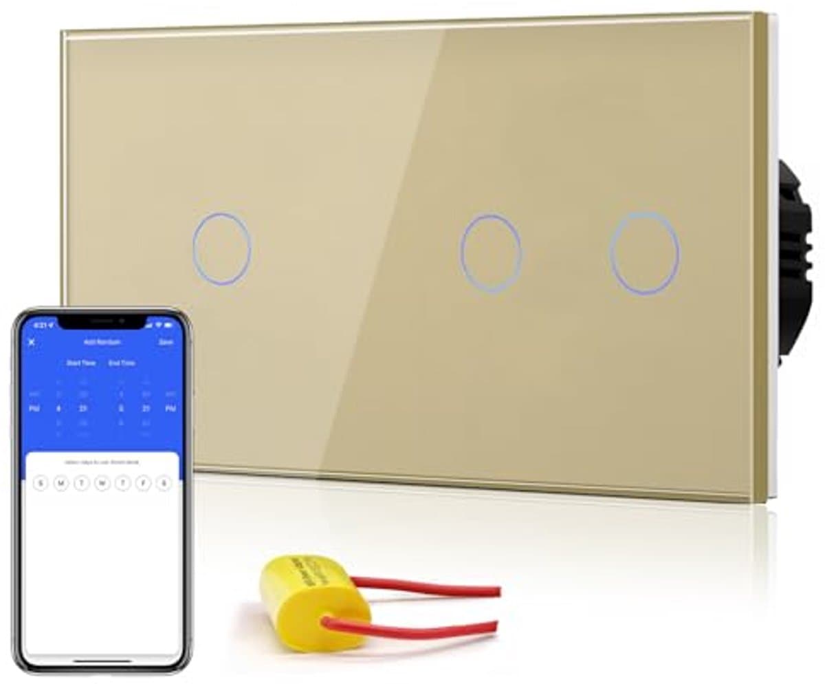 Slimme WiFi Touch-Schakelaar voor Spraakbesturing met Alexa en Google Home