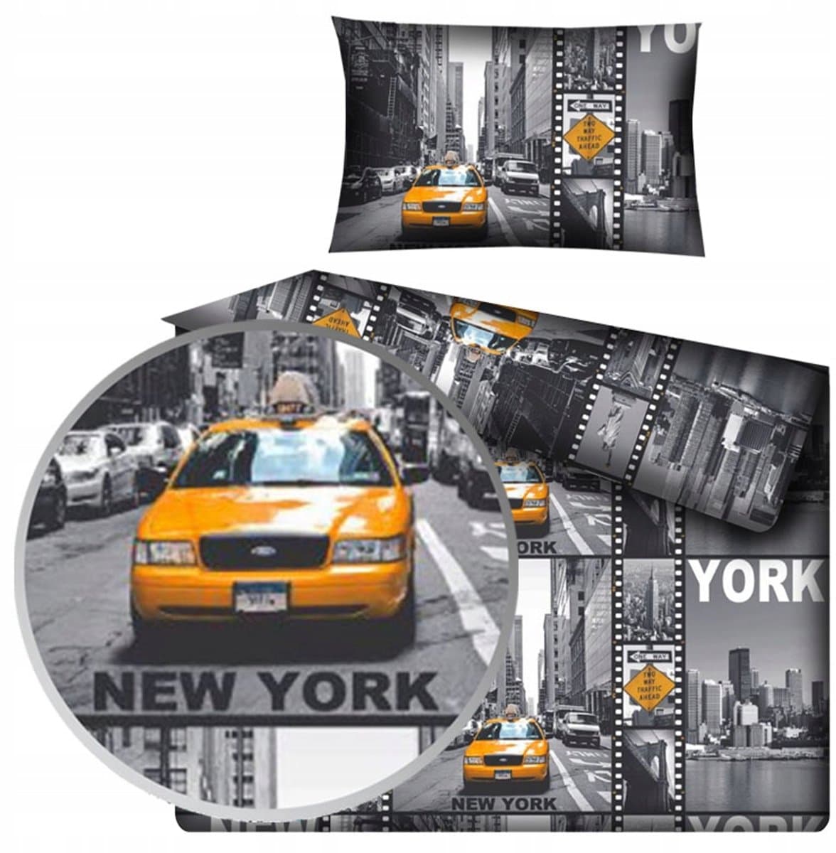 Kinderbeddengoed New York 90x120 cm - Katoen met rits