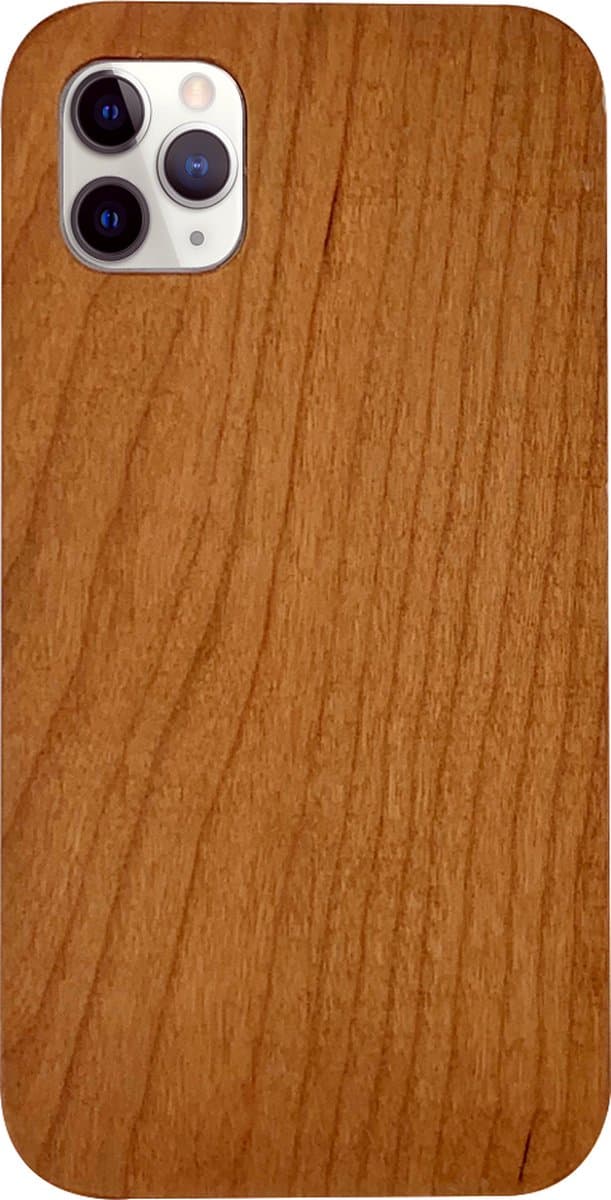 Peachy Kersenhout geschikt voor iPhone 11 Pro Max hoesje - Echt hout Natuur