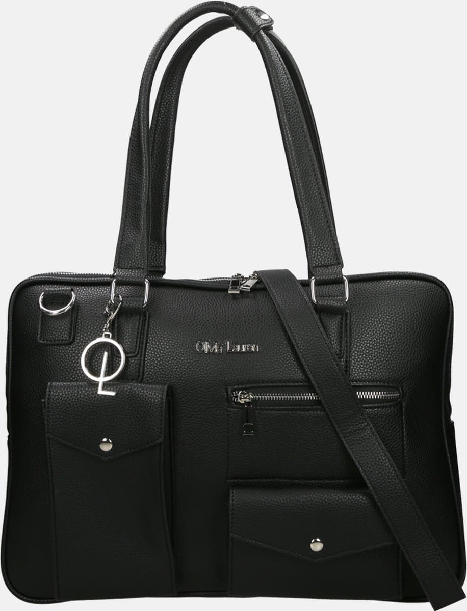 Olivia Lauren Laptoptas / Werktas - Dames - 15 inch - Onyx - Zwart