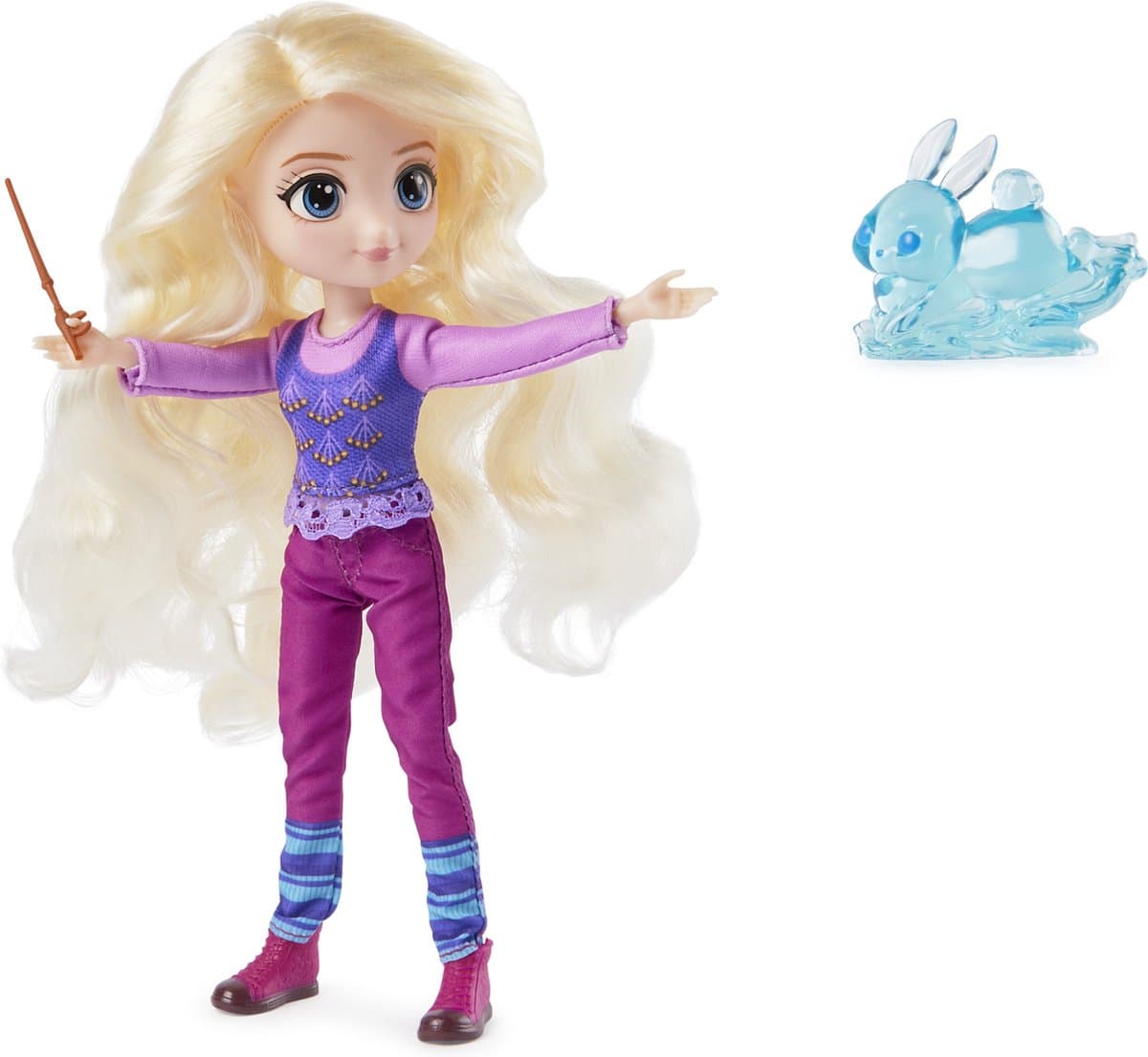 Wizarding World Harry Potter - Loena Leeflang pop met 2 outfits 5 poppenaccessoires - 20 cm