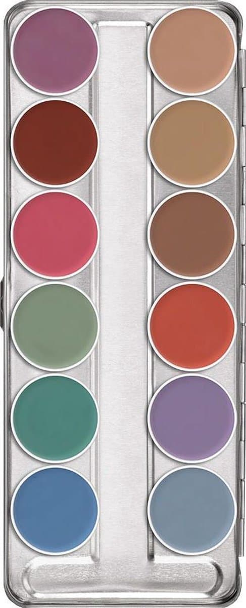 Kryolan Aquacolor Waterschmink palette  - P