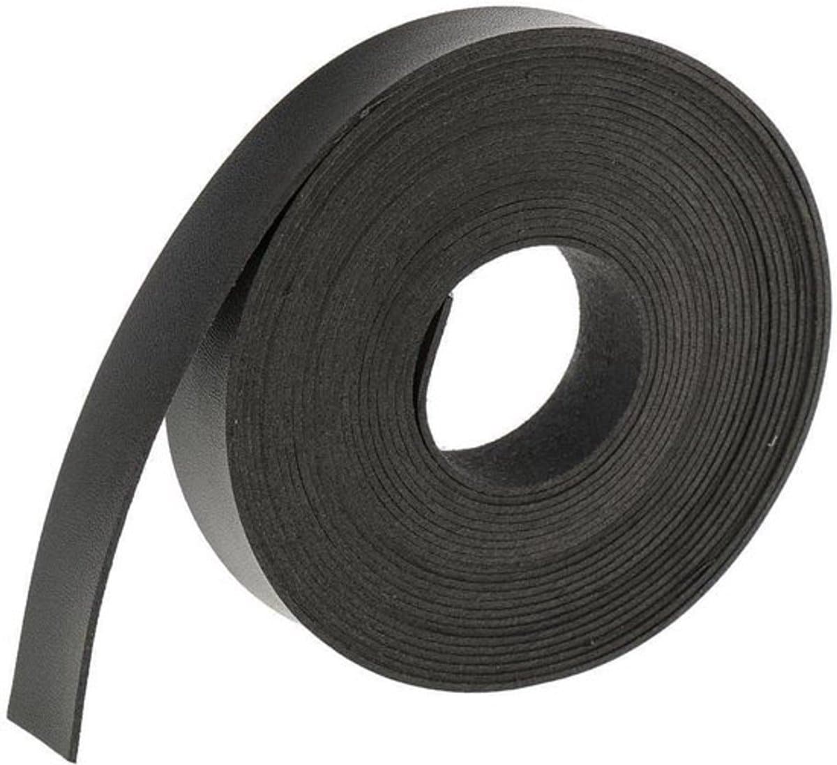 - PU lederen band koord vlechten string - ambachten gereedschap - 0,8 inch breed - zwart - 5 meter.