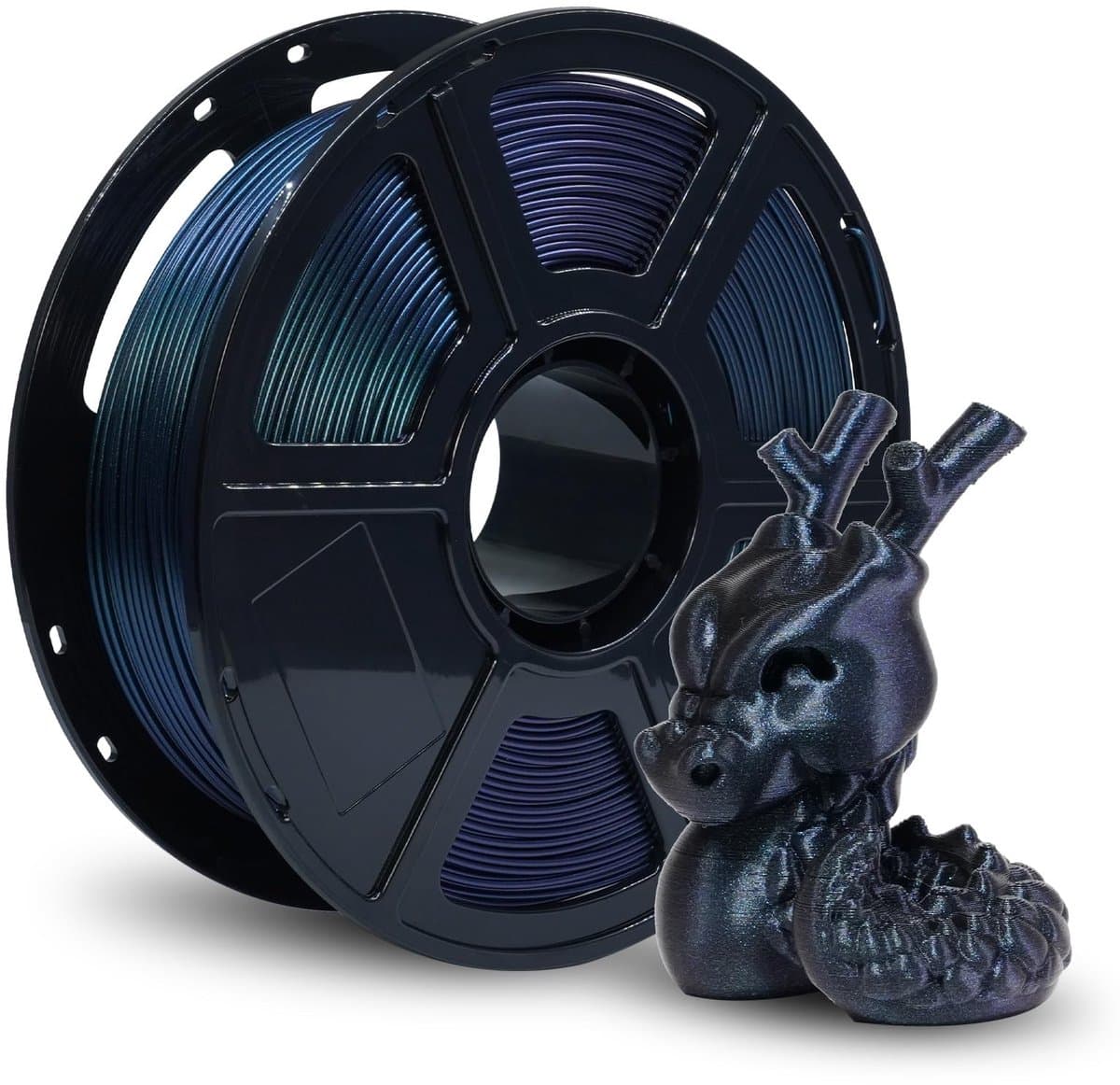 Dailygoods- PETG Filament 1,75 mm - 1 kg uiterst sterk - meerkleurig - waterdicht - hoge impactbestendigheid - glad oppervlak - 3D-printer Filament