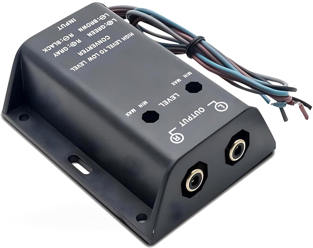 Autoradio luidspreker-naar-RCA converter