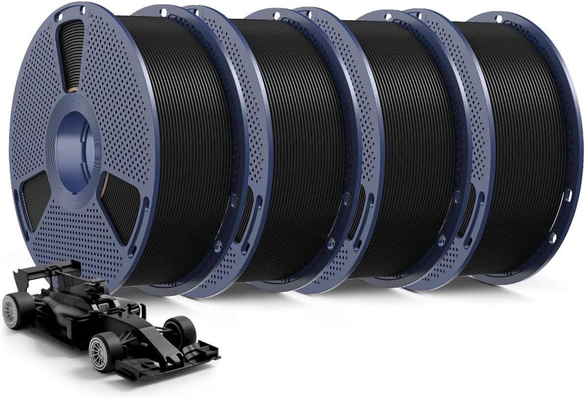 3D-printer filament - PLA Plus filament bundel - Snel printen - Verbeterde taaiheid - 4 kg - Zwart