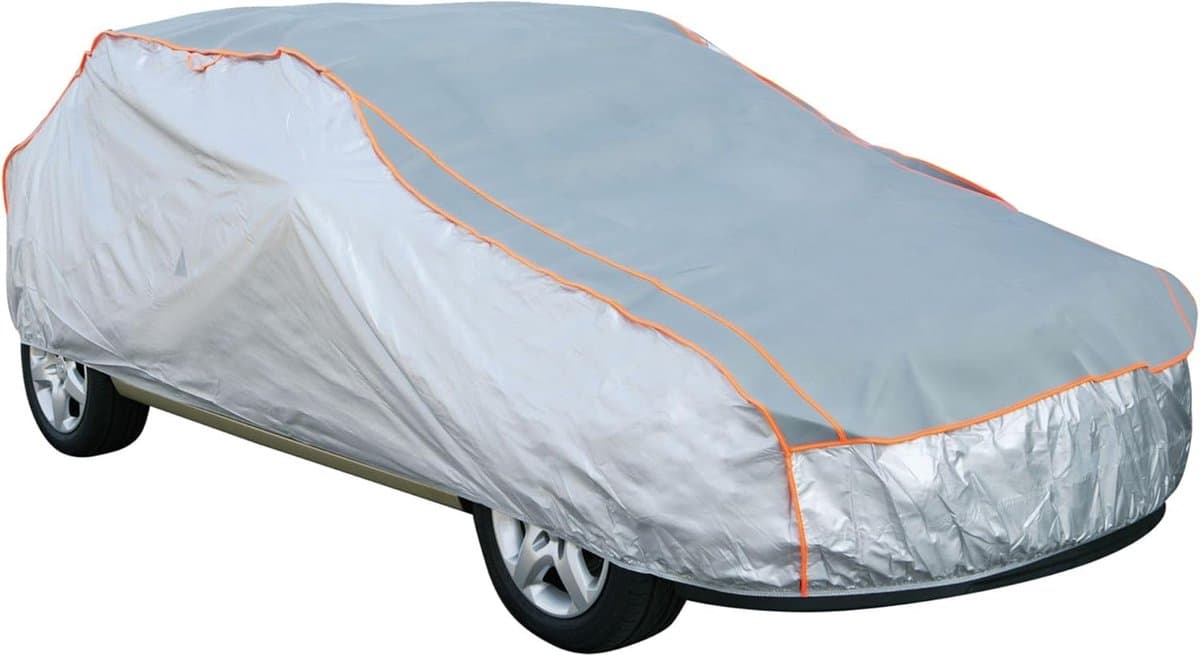 Autohoes XXL - Beschermhoes Voertuig - Bescherming Tegen Hagel - Versterkte Speciale Folie - 575x175x120 cm - Grijs
