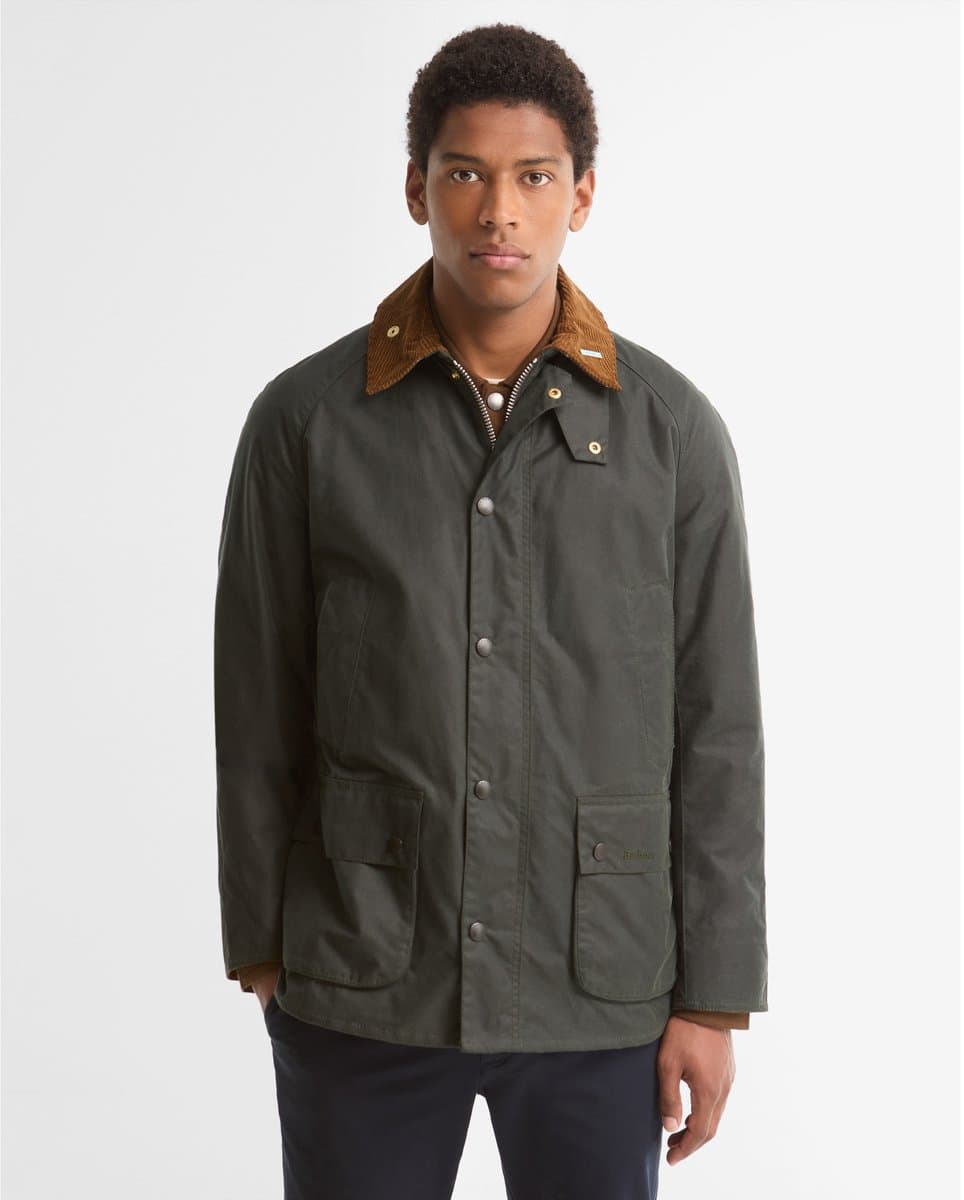 Barbour Ashby Wax Jas Sage - Maat M - Heren - Wax jassen