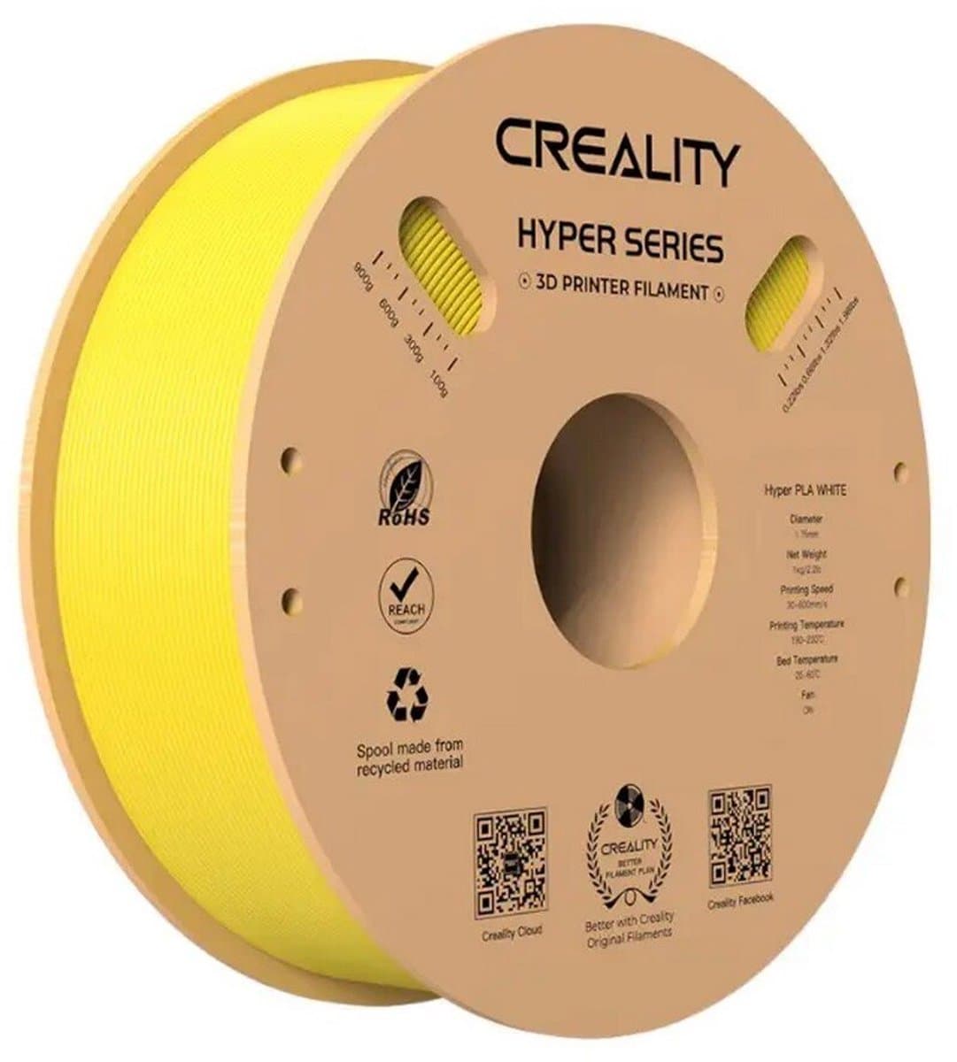 CREALITY PLA FILAMENT HYPER SPEED GEEL 1.75 MM 1 KG