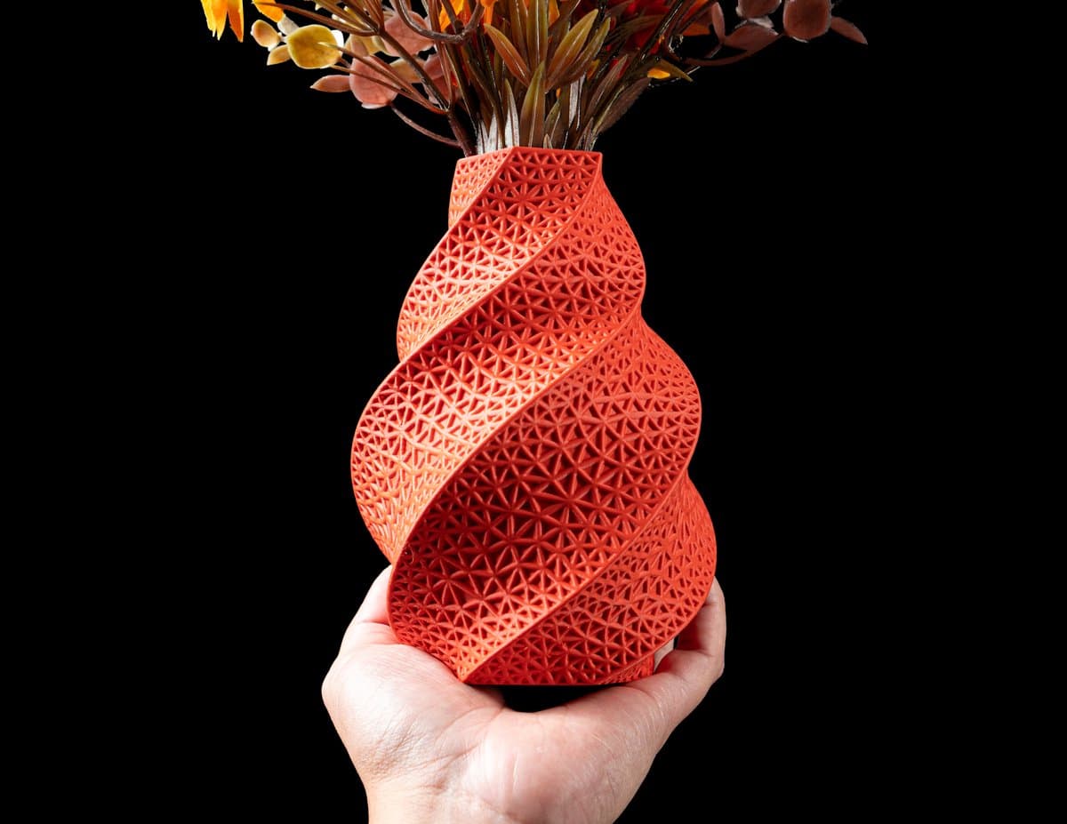 Skushy Vaas Wire - Geschikt voor LEGO Bloemen en Bouwsteenbloemen - Moderne Designvaas voor Droogbloemen en Kunstbloemen - Sculpturale Decoratieve Vaas - Premium Woondecoratie