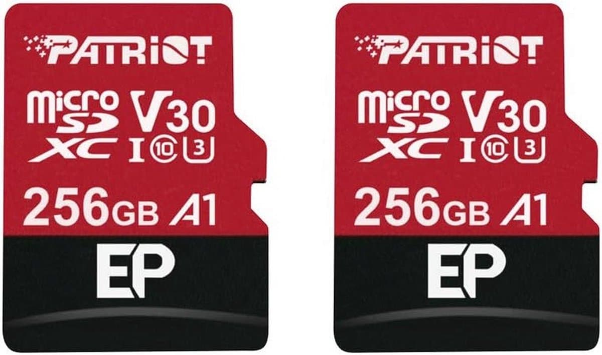 256GB A1 / V30 MicroSD Geheugenkaart voor Android - 4K Video-opname - Pakket van 2