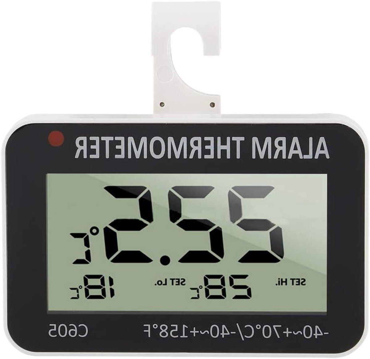 LCD Digitale Koelkastthermometer met Alarm en Haak voor Thuiskeukenrestaurants - Temperatuurtester met Vriesvak