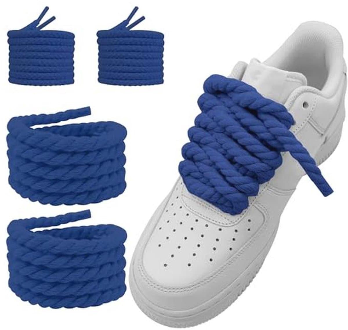 Dikke Katoenen Veters voor Gym- en Sportschoenen - Ronde Reserveveters voor Air Force 1