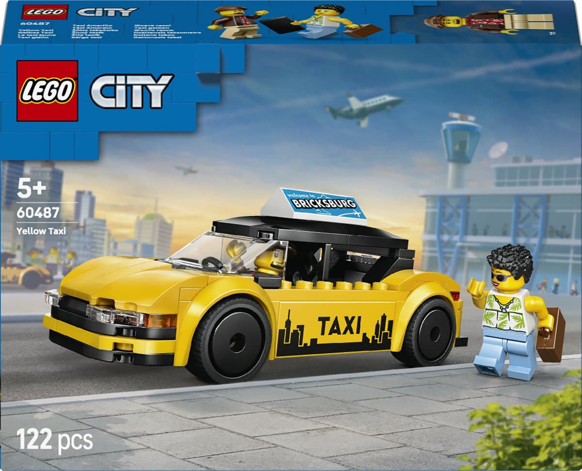 LEGO City 60487 Gele taxi