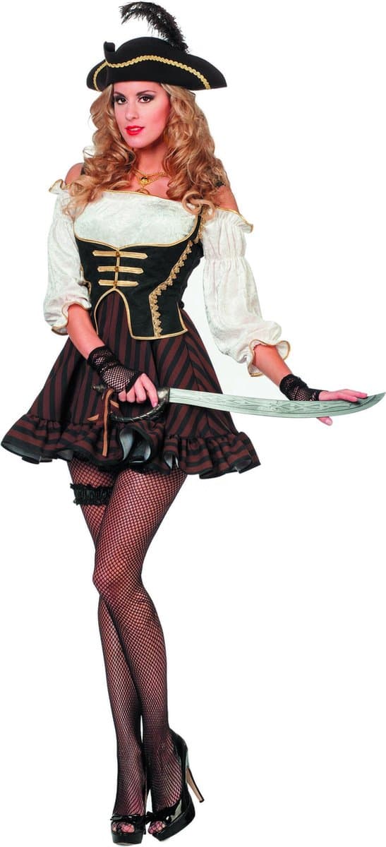 Pirate dame bruin - Maat 44