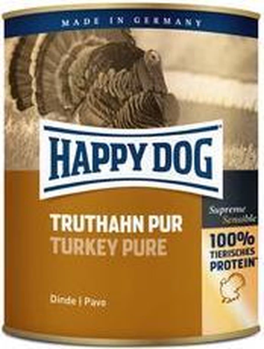 HappyDog Sensible Pure Texas - Kalkoen - 6 x 800 g