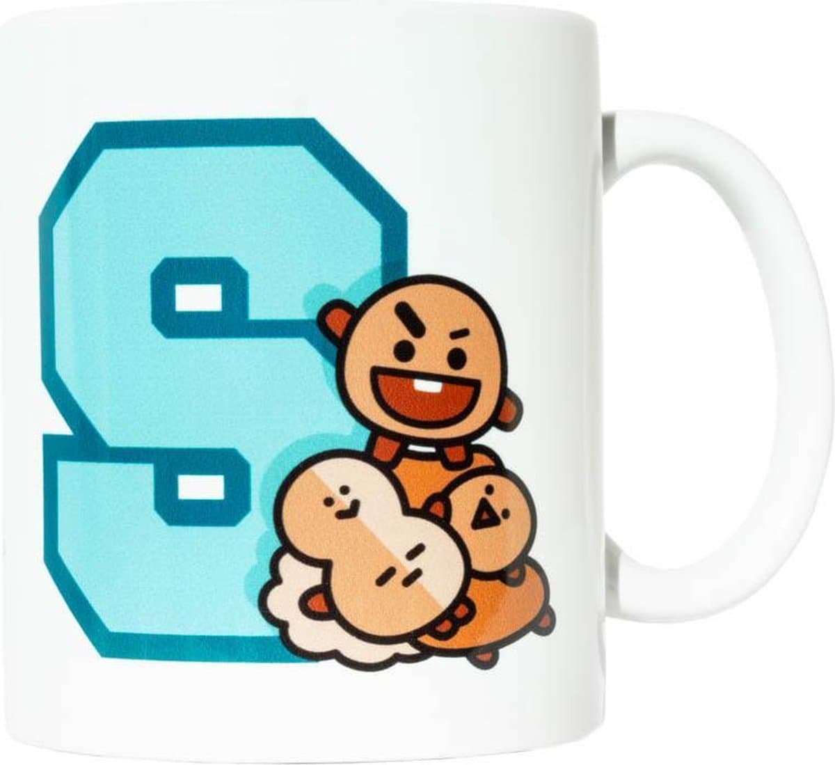 Grupo Erik Mok Bt21 Shooky Junior 300 Ml Keramiek Wit/blauw