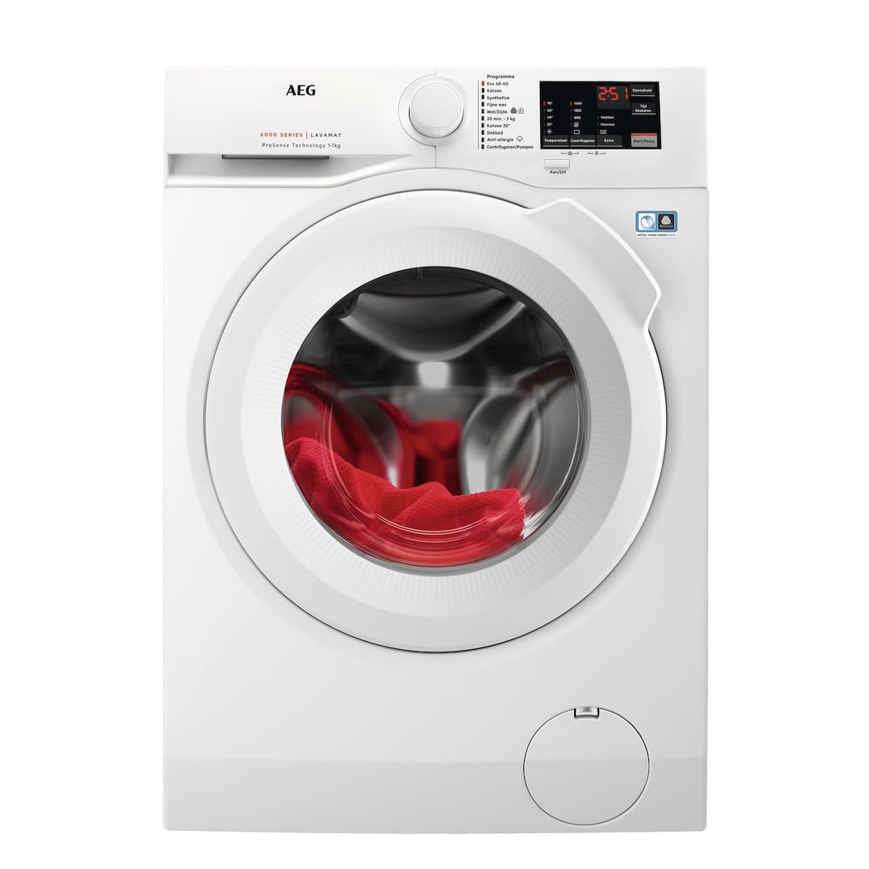 AEG LF627400 6000 serie ProSense® - Wasmachine - Energielabel A - 1400 toeren - 7 kg