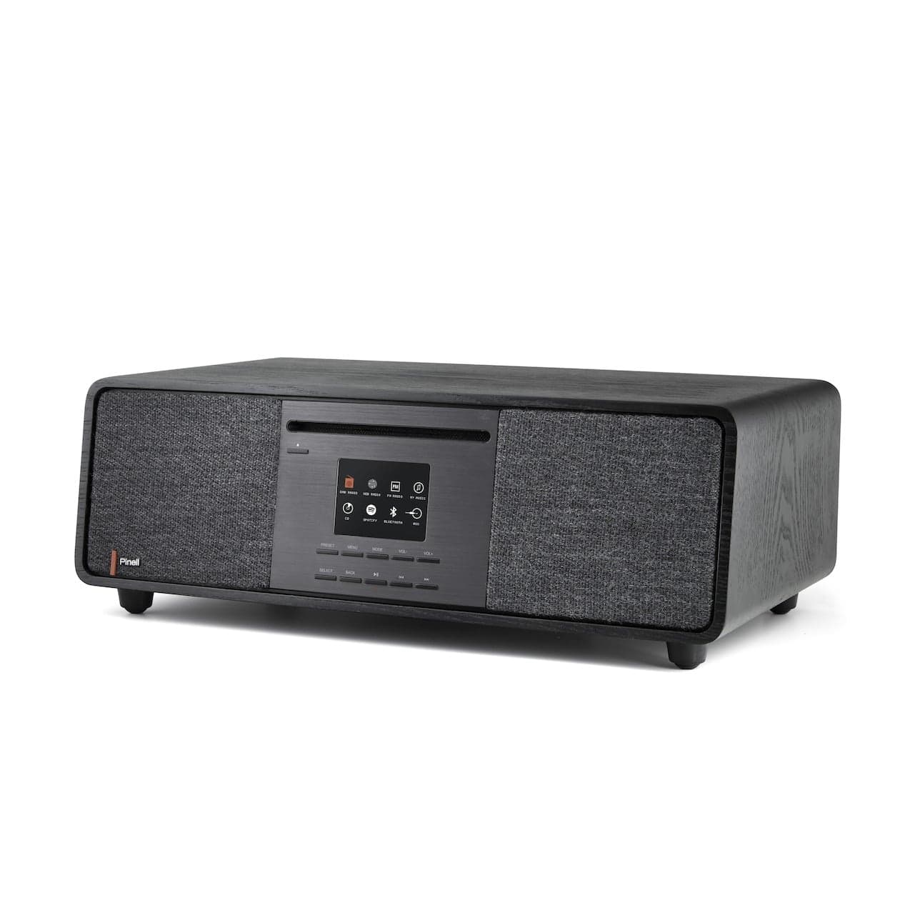 Pinell Supersound 701 - DAB+ Internetradio - Spotify Connect - Bluetooth - CD Speler - Zwart