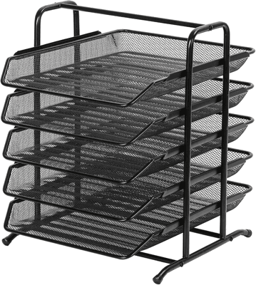 Senhoglb 5-laags A4 mesh in-tray, zwart, nieuwjaarsaanbieding, top cadeauopties