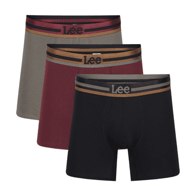 LEE TRUNKS Medium roestvrijstalen mesh - donkere glazuurrood/groen - Maat M