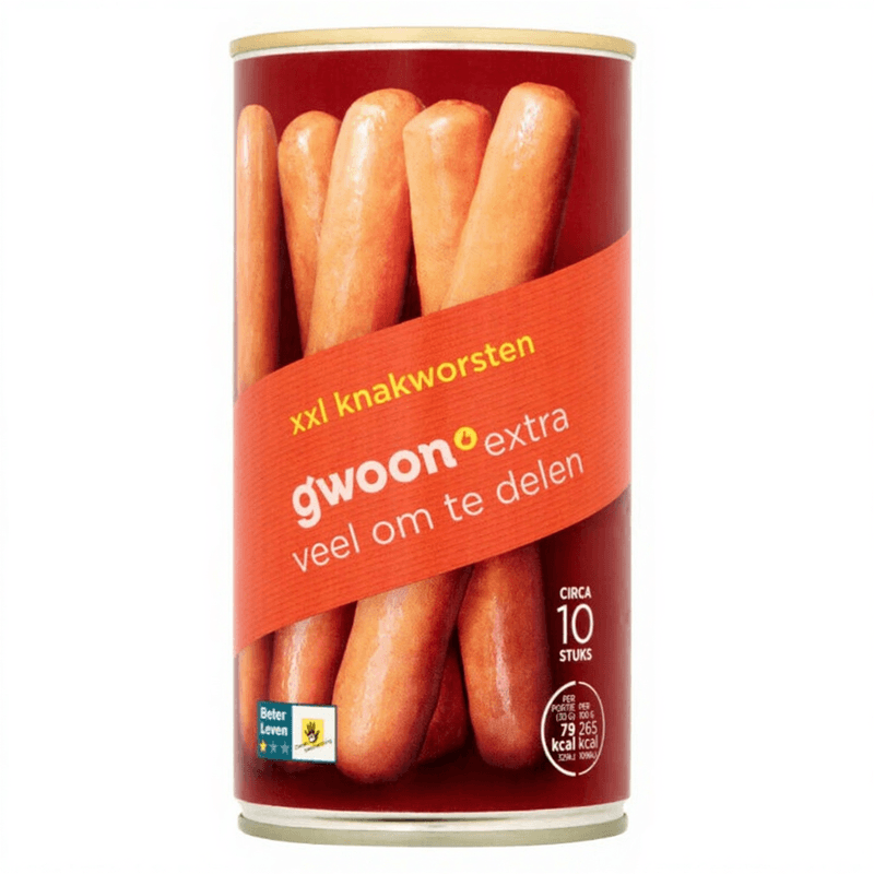 G'woon Knakworsten XXL - 10 stuks