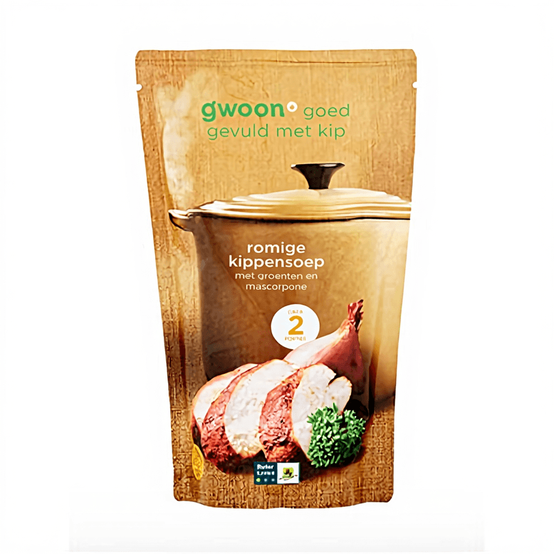 G'woon Romige Kippenbouillon Met Groenten En Mascarpone - 570 ml