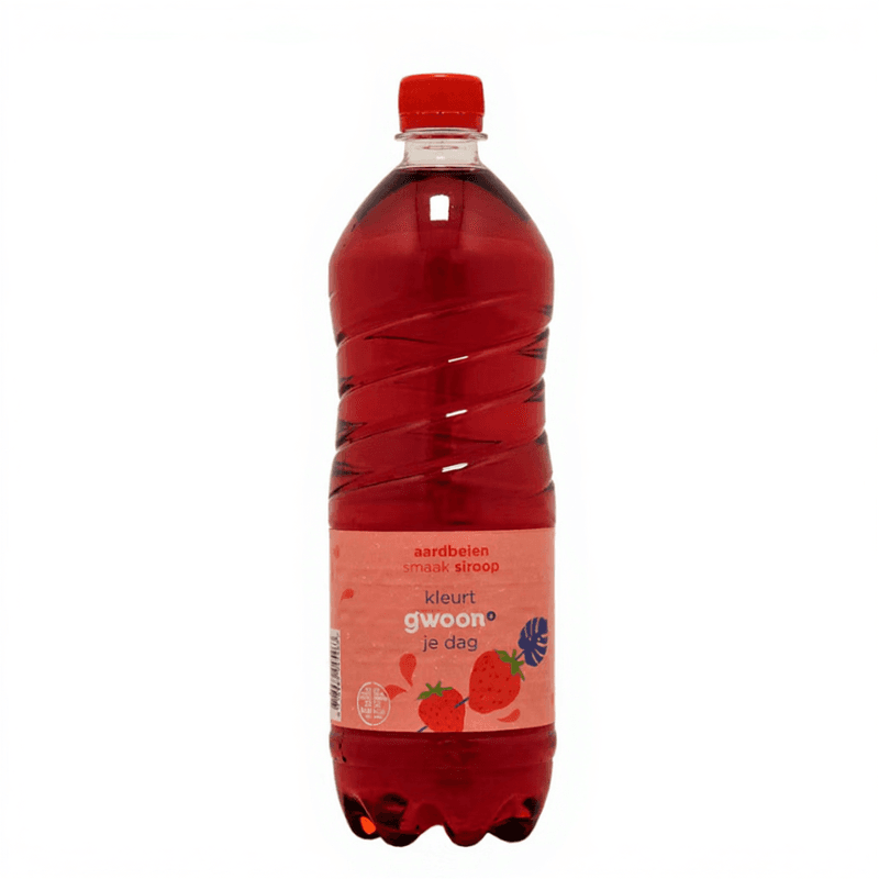 G'woon Aardbei Sirop - 1 L