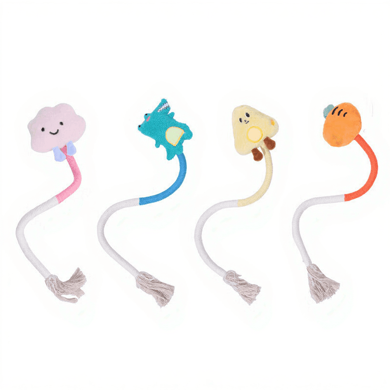 Meowmagic Kauwtouw Speelgoed voor Katten 4 Stuks