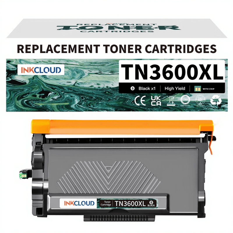 inkcloud TN-3600XL Toner met Chip voor Brother L5210DN L5710DW L5710DN L6710D 1 Zwart